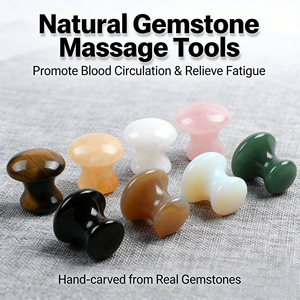 Herramienta Gua Sha de Jade Natural en Forma de Hongo, Masajeador <span class=keywords><strong>Facial</strong></span> de Cuarzo Rosa para el Cuidado de la Piel, con Logotipo Personalizado - Product Image 3