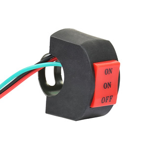 TCYATO Interruptores de botón de faro para motocicleta con cable de aluminio, interruptor de encendido/apagado de luz LED para manillar de <span class=keywords><strong>moto</strong></span>, accesorios de motocicleta - Product Image 4