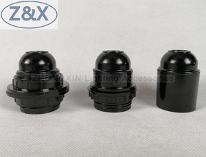 <span class=keywords><strong>E27</strong></span> Mịn Bakelite Bóng Đèn Chủ Trong Kim Loại Mặt Đất Nut Cho Ánh Sáng Mặt Dây Chuyền Đèn Chủ Ổ Cắm Phenolic Ổ Cắm - Product Image 5