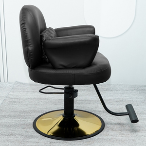 Rita silla de barbero negro mate Silla de salón superior <span class=keywords><strong>para</strong></span> barbería Muebles de salón de Estilo Vintage <span class=keywords><strong>para</strong></span> peluquería - Product Image 3