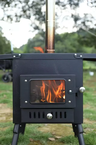 Cocina de carbón sin humo portátil al aire libre calefacción <span class=keywords><strong>camping</strong></span> madera sauna estufa pesca carbón estufa con tubo largo - Product Image 6