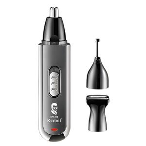 เครื่องตัดขนจมูกไฟฟ้าเคเมอิ Km-973 3 ใน 1 ขนาดกะทัดรัดพกพาได้พร้อมการชาร์จ USB และใบมีดเหล็กที่มีความแม่นยำ - Product Image 2