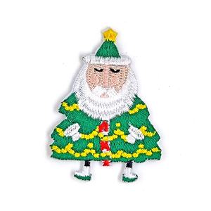 Patch de broderie thermocollant en plastique PVC Santa Cartoon décoratif pour sacs en toile - Product Image 3