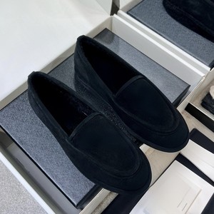 2026 New Designer Inspired Fur Lined Loafers, Luxury Brown Suede Warm Slip On Winter Casual Flat Shoes - Product Image 4