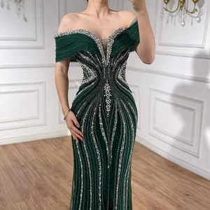 Serene Hill LA73142A Abito da Sera <span class=keywords><strong>Verde</strong></span> Lussuoso con Perline, Senza Spalline, Stile Sirena, Senza Maniche, per Matrimoni e Feste 2026 - Product Image 2