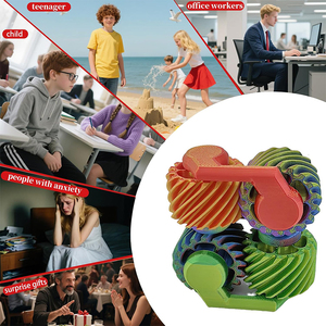 Jouets Fidget Spinner en spirale imprimés en 3D, engrenages, jouets sensoriels pour enfants et adultes, jouet sensoriel pour soulager l'anxiété et le stress - Product Image 5