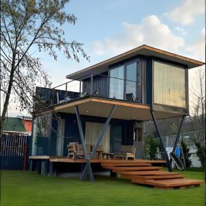 Maisons préfabriquées modernes multifonctions Maisons conteneurs <span class=keywords><strong>en</strong></span> acier élégantes pour usage résidentiel et de bureau Espaces de vie flexibles - Product Image 1