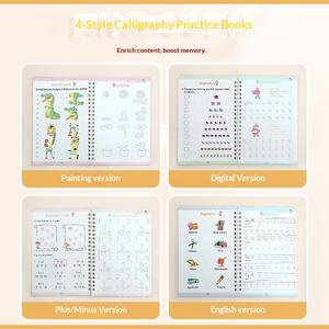 Cahier d'écriture réutilisable pour enfants, surfaces rainurées, anglais, <span class=keywords><strong>espagnol</strong></span>, français, arabe, russe - Cadeaux pour enfants - Product Image 3