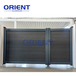 Porte principale luxueuse en alliage d'aluminium Design Home House Gate Designs Pictures Allée coulissante et porte battante double - Product Image 6