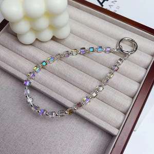 Tali Gantungan Ponsel Rantai Manik-Manik Kristal Warna-Warni, Gelang Anti-Hilang, Gantungan Kunci Ponsel - Product Image 5