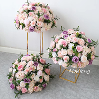 Arrangement de centre de table de mariage rose artificielle centres de table pour la décoration de mariage