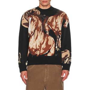 Новый мужской зимний вязаный свитер из 100% хлопка, не мнущийся, высокого качества, модный пуловер для индивидуального заказа OEM/ODM - Product Image 4