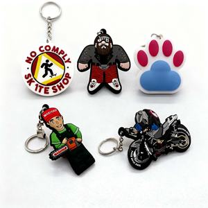 พวงกุญแจยางนิ่ม PVC แบบกำหนดเอง พวงกุญแจยางซิลิโคน พวงกุญแจยางแบบสั่งทำ พวงกุญแจส่วนตัว - Product Image 2