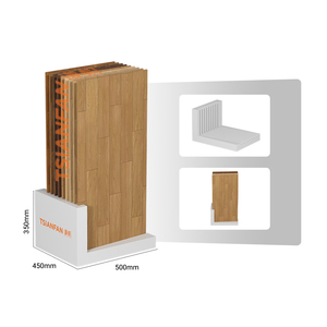 Espositore in Legno Bianco per Campioni di Pavimenti, Vendita Diretta dalla Fabbrica, per Negozi e Showroom - Product Image 1