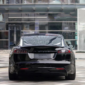 สำหรับเทสลา โมเดล เอส ปี 2012-2020 รุ่นพิเศษ สปอยเลอร์วัสดุ ABS สำหรับฝาท้ายรถยนต์ สีรองพื้น สปอยเลอร์หลัง แต่งรถ - Product Image 4