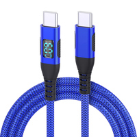 Cable de Datos USB C con Pantalla LED OEM, 60W, 480Mbps, Trenzado de Nailon, Carga Rápida PD 3A, Cable de Carga al por Mayor para iPhone 15 16