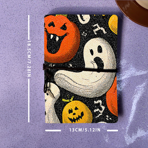 A6 <span class=keywords><strong>Notebook</strong></span> le Go to pour les notes d'artiste des étudiants en histoire de l'art et l'analyse des illustrationsPumpkins Ghosts and Spooky Elements Pattern - Product Image 4