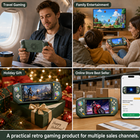 Console de jeu portable rétro RG52 Mini 5,5 pouces IPS RK3562 avec émulateurs classiques, WiFi, prise en charge de la sortie vidéo HD sur TV