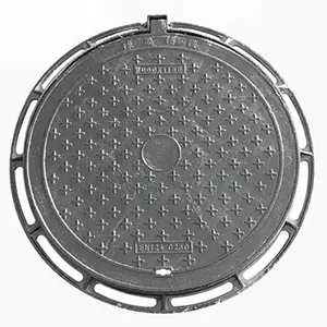 Rund rechteckige Mannlochabdeckung zerknittertes Eisen-Manhole-Abdeckungen Mannlochabdeckung für Regenwasser