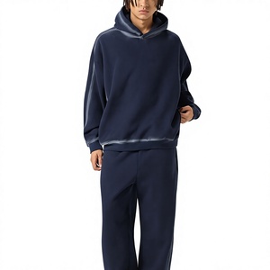 Prix d'usine – Sweat à capuche personnalisé en molleton bouclette coupe ample style streetwear – Fournisseur en gros pour marques privées - Product Image 6