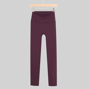 Leggings Deportivos Elásticos de Cintura Alta para Mujer, con Control de Abdomen, Diseño Sólido, Pantalones de Yoga para Fitness y Deportes - Product Image 2