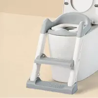 तह बच्चों के पॉटी प्रशिक्षण शौचालय समायोज्य बच्चा पॉटी कुर्सी कदम मल के साथ सीढ़ी