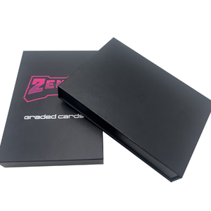 Custom Logo Recyclable 2mm Thick Rigid <strong>Black</strong> Magnetic <strong>Box</strong> for Pokem0n Trading Cards Packaging with Spot UV Foam Insert - Product Image 3
