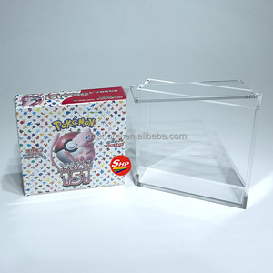 SHP Best Sellers Acrílico Pokemon <span class=keywords><strong>Mewtwo</strong></span> Japonés 151 <span class=keywords><strong>Caja</strong></span> <span class=keywords><strong>de</strong></span> refuerzo Protección UV Vitrina Imán fuerte - Product Image 2
