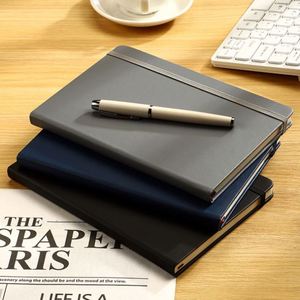 A5 PU Notebook Hardcover High Quality Waterproof Thickened School Record Diary Enterprise Customized LOGO Business <b>Gift</b> - Product Image 4