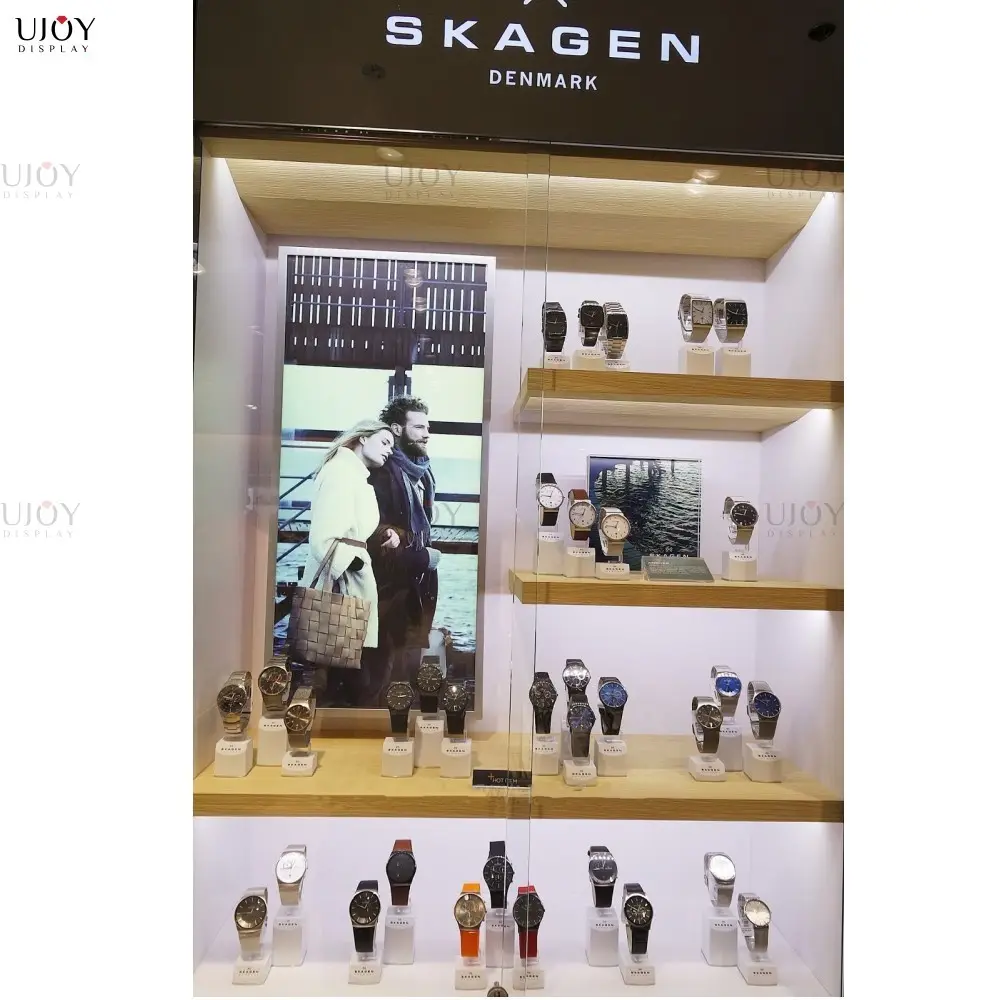Hot sale boutique men watches display cabinet jewelry display cabinet for retail store