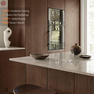 Muebles de Cocina de Madera Maciza Personalizados GINO, Estilo Europeo de Lujo, Gabinetes Clásicos de Roble, Juego Completo de Muebles para Villa <span class=keywords><strong>Rural</strong></span> - Product Image 1