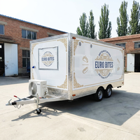 Meilleures ventes Direct usine : Chariot de restauration mobile électrique multifonctionnel en aluminium pour snacks, boissons, glaces, hot-dogs et frites