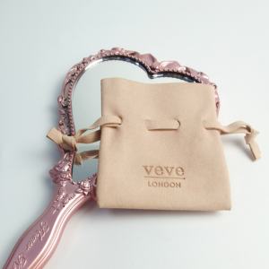 Bolsa de terciopelo de satén de tamaño personal con cordón, bolsa de polvo de regalo de joyería de seda personalizada - Product Image 3