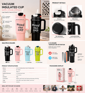 Gourde isotherme promotionnelle personnalisée en acier inoxydable grande capacité, motif fille de dessin animé mignon, haute valeur, Big <span class=keywords><strong>Mac</strong></span> 316 Sipette - Product Image 5