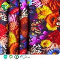 Tissu en lin et rayonne de qualité supérieure, 158 g/m², écologique, respirant, antibactérien, uni, occultant, imprimé numérique, motif floral, vêtements tissés