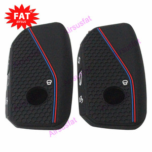 2ชิ้นฝาครอบกุญแจรถสีดำเคสกุญแจซิลิโคนแบบนิ่ม3ปุ่มสำหรับ <span class=keywords><strong>BMW</strong></span> 2023-2025 7ซีรีส์ X I5 <span class=keywords><strong>M60</strong></span> X5 X6 <span class=keywords><strong>I7</strong></span> ix - Product Image 2