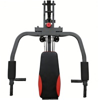 Équipement de musculation en acier multi-stations et multifonctionnel pour la maison, modèle unisexe MB-7000L, sécurité assurée, noir, Maibufit
