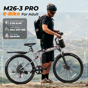 Expédition rapide au Royaume-Uni ! Vélo électrique pliable 26 pouces, puissance maximale 750W, autonomie 50 km, Shimano 7 vitesses, pour trajets quotidiens, en stock au Royaume-Uni - Product Image 5