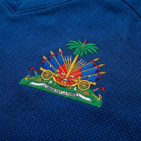 Camiseta de Fútbol de Haití 2026 al por Mayor, Impresión Digital, Poliéster y Spandex, Secado Rápido, Transpirable, Anti-UV, Deportiva Profesional