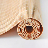 Tapis de table de cuisine isolant thermique en bambou tressé écologique, antidérapant, design classique carré, épaisseur 2 mm – Offre Spéciale