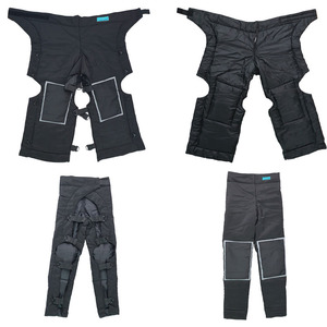 Leggings thermiques d'hiver pour hommes, taille plus, protections pour les jambes de moto, pantalons noirs en Spandex et Nylon pour le cyclisme en plein air, protection contre le froid - Product Image 4