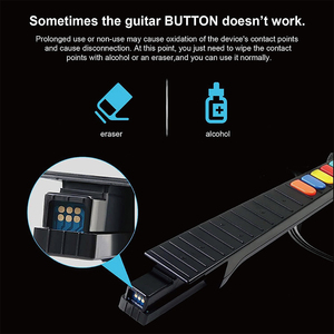 White Wireless <strong>Hero</strong> Rock Band With Straps WII <strong>Guitar</strong> <strong>Hero</strong> <strong>Controller</strong> for <strong>Hero</strong> and Rock Band Games - Product Image 6