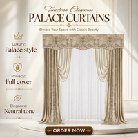 Ensemble de rideaux de fenêtre de style palais européen classique, sur mesure, en velours, voiles et damassé, avec cantonnière de luxe à franges, occultation totale de la lumière, pour villa