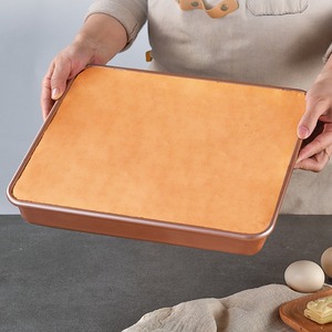 Vente en gros bon marché de plaques de cuisson en silicone, acier au carbone, grande plaque de cuisson, tôle à biscuits résistante à la chaleur pour emballage de cuisine à domicile - Product Image 4