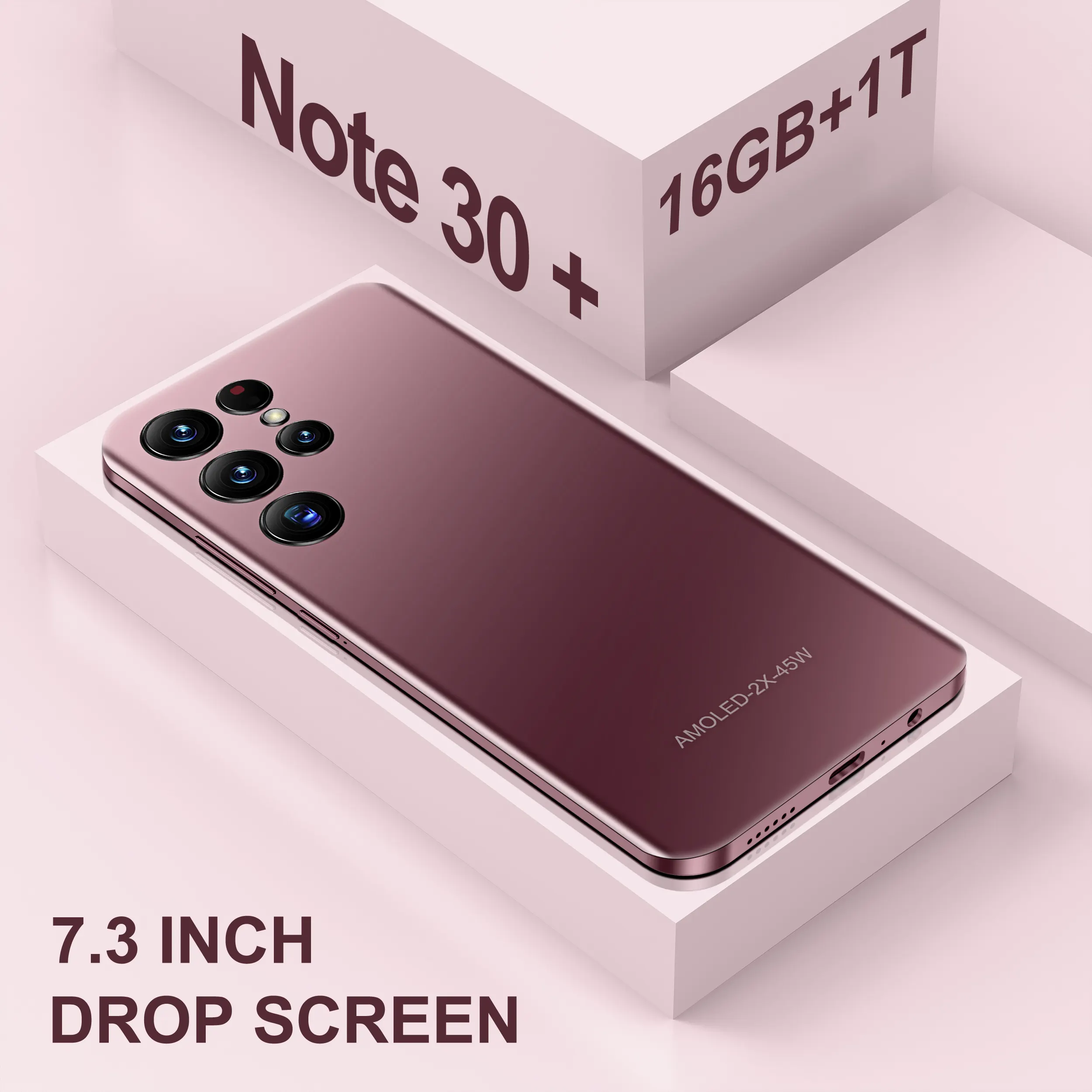 S22Ultra ponsel pintar 1TB 16GB, ponsel pintar Android 12 0 piksel 16 juta 32 juta baterai 6800Mah 7 2 inci