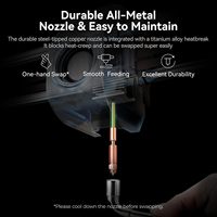 Para Impresora 3D K1 SE, Extrusora Directa de Nivel Superior con Nivelación Automática de Alta Velocidad de 600 mm/s, Intercambio Rápido, Tri-Metal, Manos Libres, 22.5