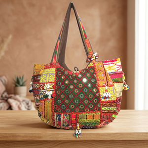Gypsy Banjara Tote Bag Tribal Banjara Bolso de mano Banjara bordado Bolso de mano - Product Image 3