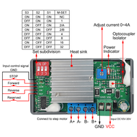 Module de commande d'opération de moteur pas à pas intégré ZK-SMC02 monocanal 42 57