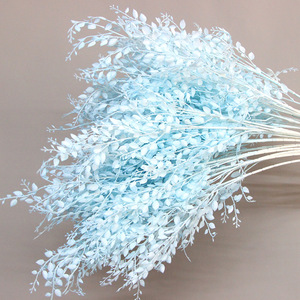 Fleurs artificielles de trèfle à six feuilles, branche unique, en plastique, pour décoration de mariage, décoration intérieure, fleurs givrées, bouquet pour vitrine de magasin - Product Image 3