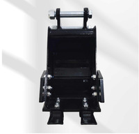 Accessoires à changement rapide pour excavatrices compactes/micro : grappes, godets, tarières - Noir, 30 kg, garantie de plus de 5 ans pour les modèles compatibles